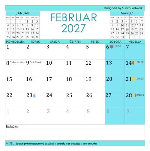 Koledar mandal 2027 - slika 7